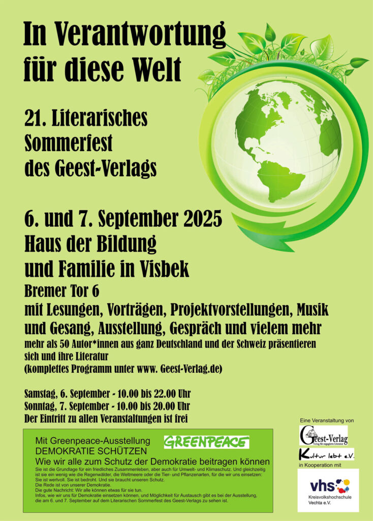 Das literarische Sommerfest des Geest-Verlags 2025